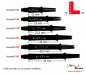 Preview: L-Style - L-Shaft Lock Straight - Schwarz Klar