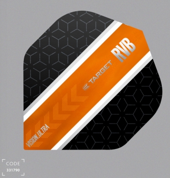 Target Raymond van Barneveld Vision Ultra - Orange-Schwarz - NO2 - stripe