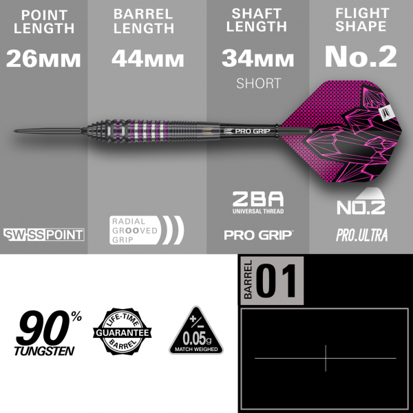 Target Lorraine Winstanley GEN2 Swiss Point Steeldarts