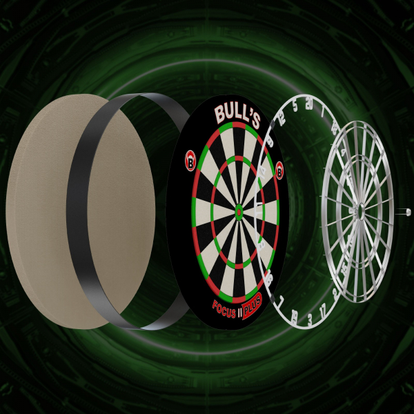 BULL'S Focus II Plus Dartboard