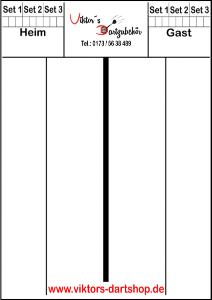 Scoreboard 60x40cm (Heim-Gast)