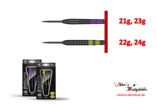 Target Vapor 8 Black - Steeldarts