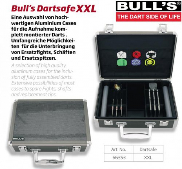 BULL'S Aluminium Koffer Dartsafe XXL