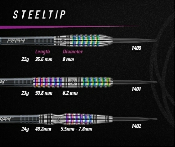 WINMAU Pulsar Steeldarts 90% 22g