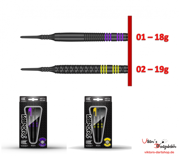 Target Vapor 8 Black Softdarts