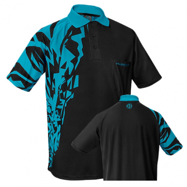 HARROWS Rapide Shirts "schwarz/aqua blau"