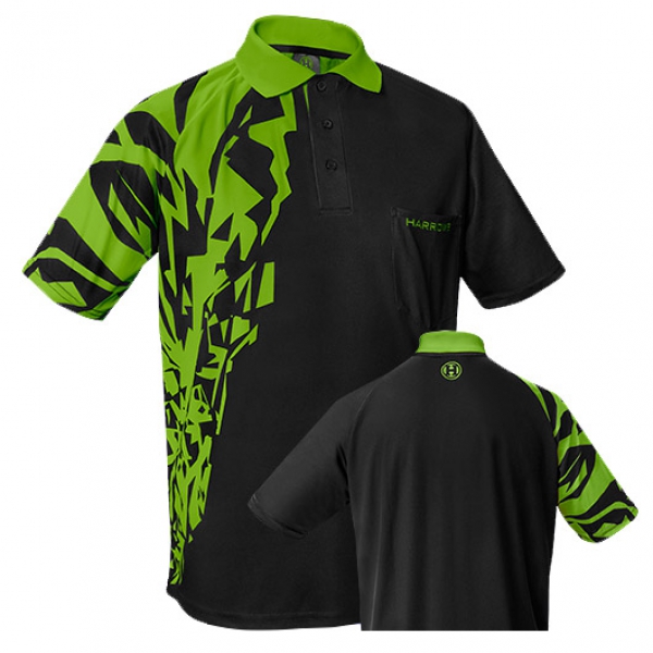 HARROWS Rapide Shirts "schwarz/grün"