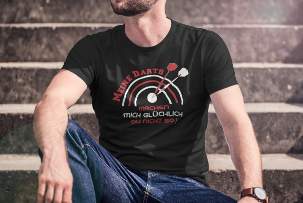 Meine Darts machen mich Glücklich - T-Shirt